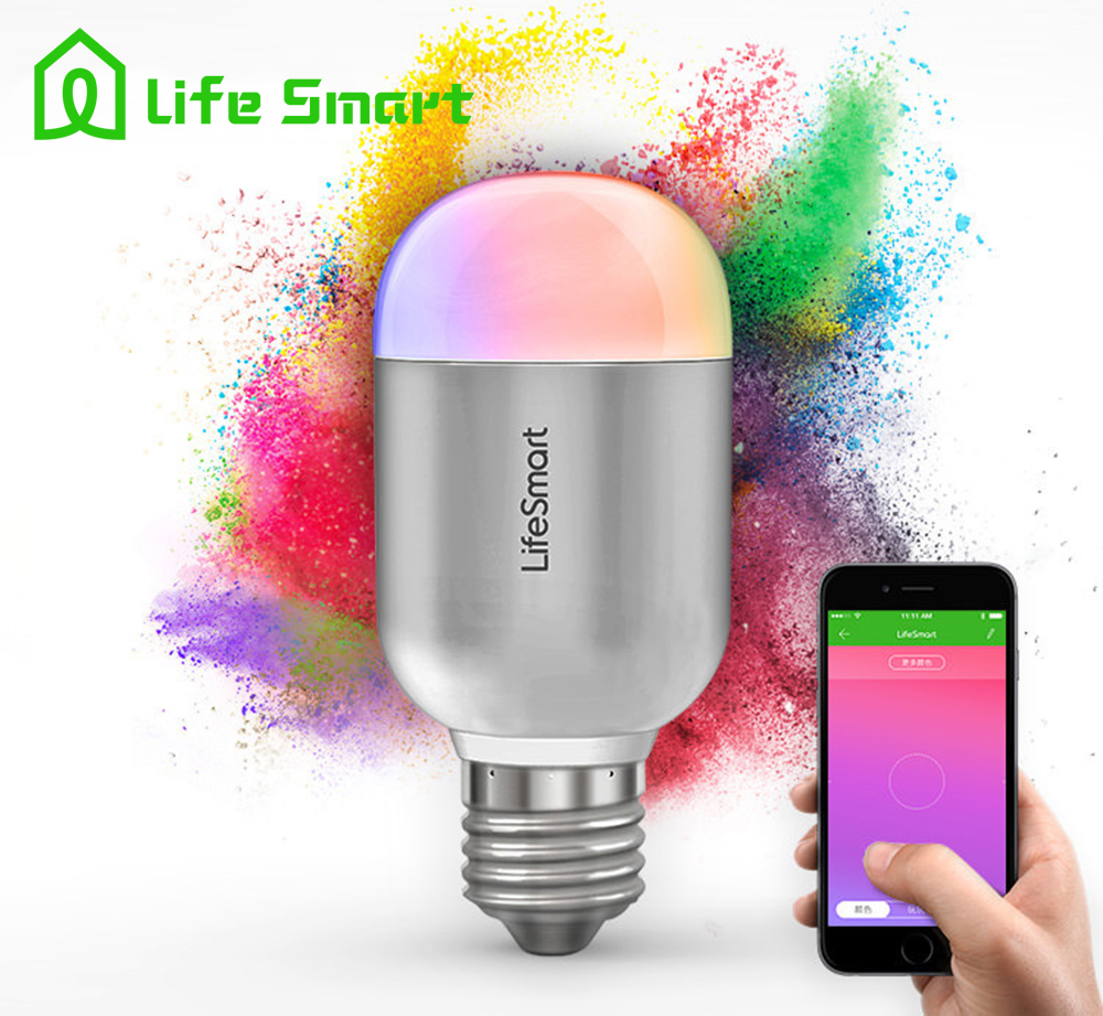 LifeSmart-BLEND-Light-Bulb-16-Million-Color-Adjustable-Brightness-Preset-Lighting-Sets-Create-Ambience-Control-by